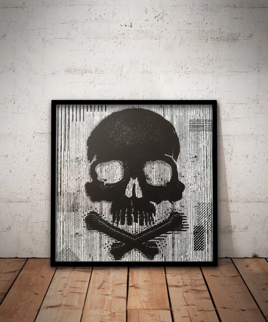 Tirage sur Dibond Aluminium 3mm "SKULL Grafx" Format 30*30cm