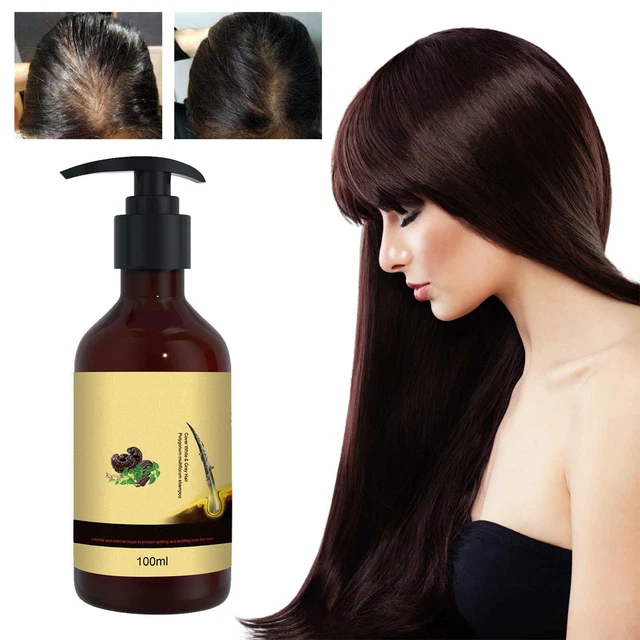 Champú Polygonum Multiflorum negro y brillante mejora las cubiertas de calidad del cabello