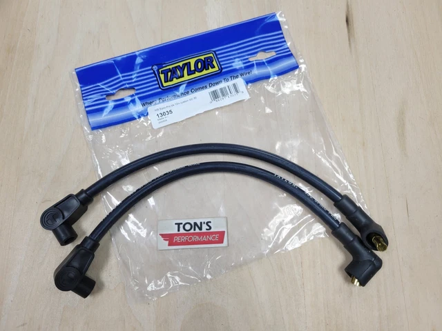 Taylor Spark Plug Wire Set 13035 409 10.4mm Black for Harley FXR Super Glide
