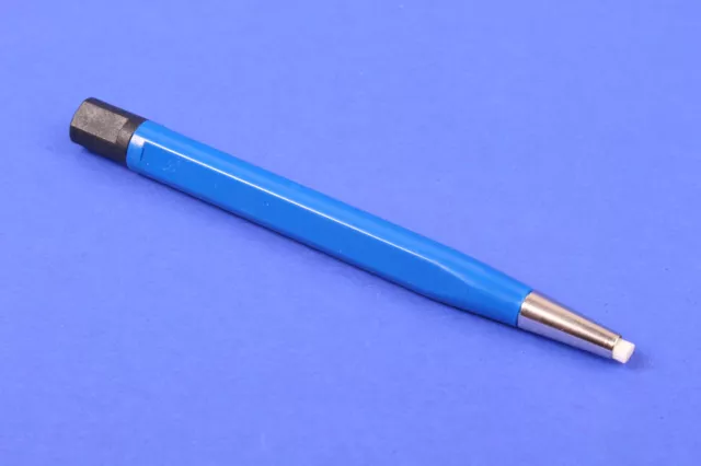 Glasfaserradierer Glasfaserstift Polierstift 4 mm blau Metallspitze