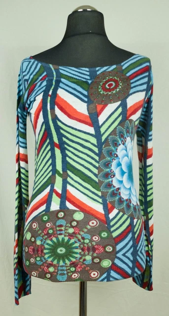 Pull Gilet Femme Desigual Adeline - Noir, Taille L, Viscose, Neuf Avec étiquettes