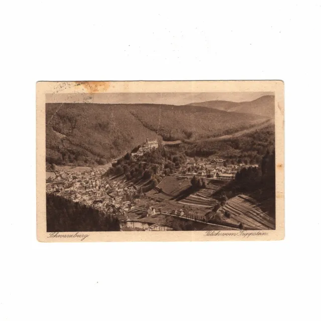 AK Ansichtskarte Schwarzburg / Blick vom Trippstein - 1926