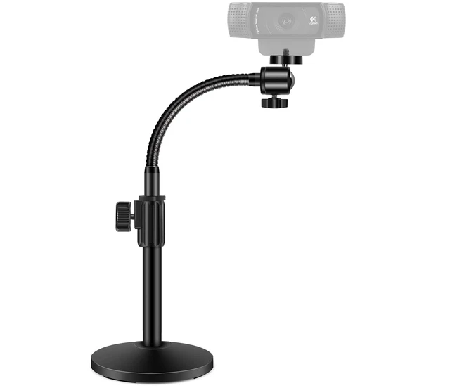 Webcam Stand, Upgraded Flexible Desktop Stand Gooseneck Stands Holder