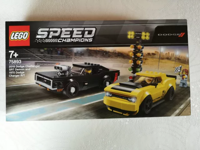 LEGO  SPEED Champions 75893 Dodge Challenger SRT Demon 2018 et Dodge Charger R/T