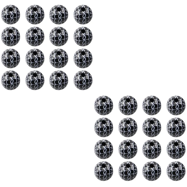60 Pcs Spiderweb Beads Garland Wood Beads Cobweb Beads Rustic Garland Halloween