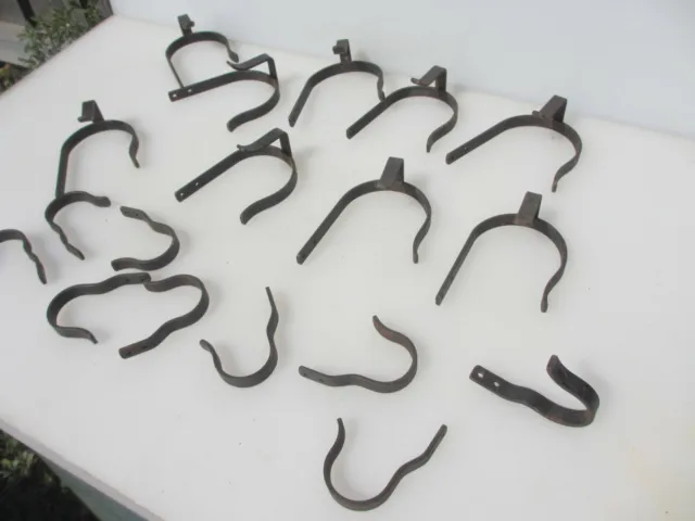 Vintage Iron Shelf Brackets Holders Shelve Old Drain Horse Stables Hooks Hangers