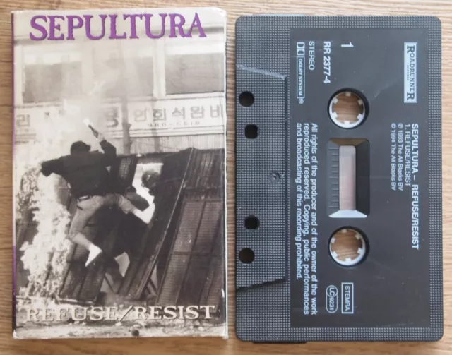 Sepultura - Refuse/Resist (Roadrunner Rr23774) 1994 Europe Cassette Single Vg