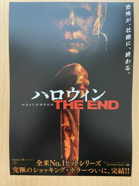 Halloween Ends Jamie Lee Curtis Movie Flyer Chirashi mini Poster 2022 Japan NEW