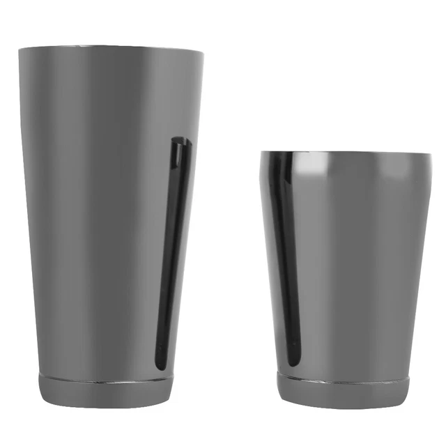 Juego de herramientas de barra negra acero inoxidable Boston agitador cóctel agitador cóctel cóctel lata JY