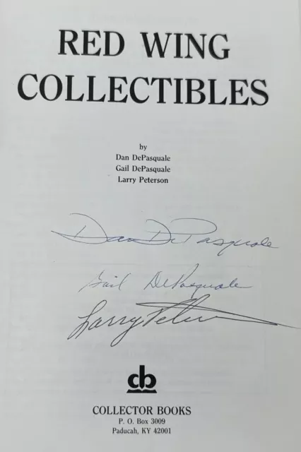 Vtg Red Wing Collectibles Identification Price Value Guide Book Signed 1985 3