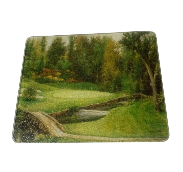 Tabla de cortar de vidrio Golf Augusta The Masters trivet 10"" x 8"" idea de regalo sin marca