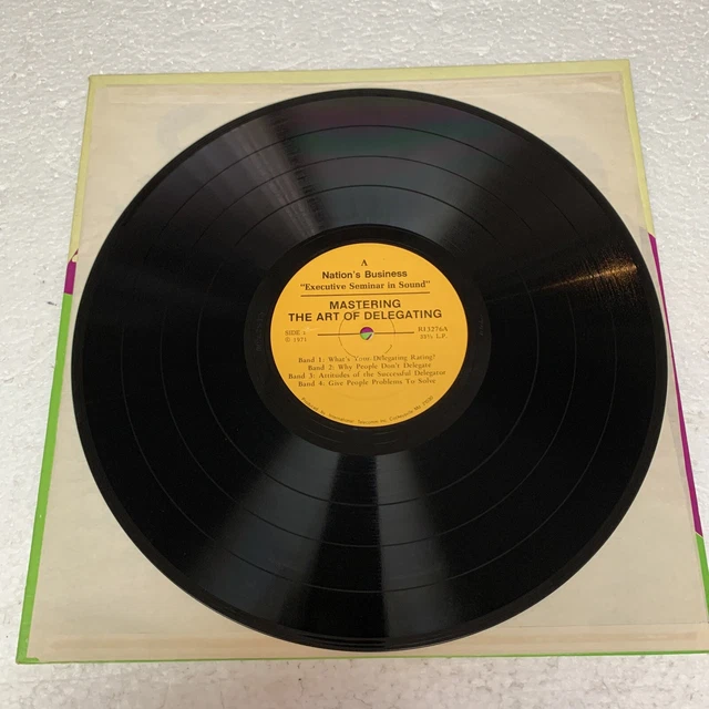 Executive Seminar in Sound Mastering The Art of Delegating 12” 1971 #5 Vinyl