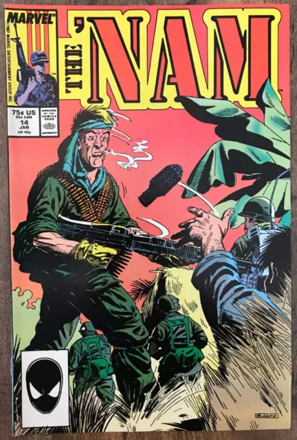 The Nam #14 By Murray Severin Vietnam War Golden Cover POW MIA Marvel 1988