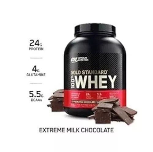 Optimum Nutrition Gold Standard 100% proteína de suero en polvo, chocolate con leche extrema 2