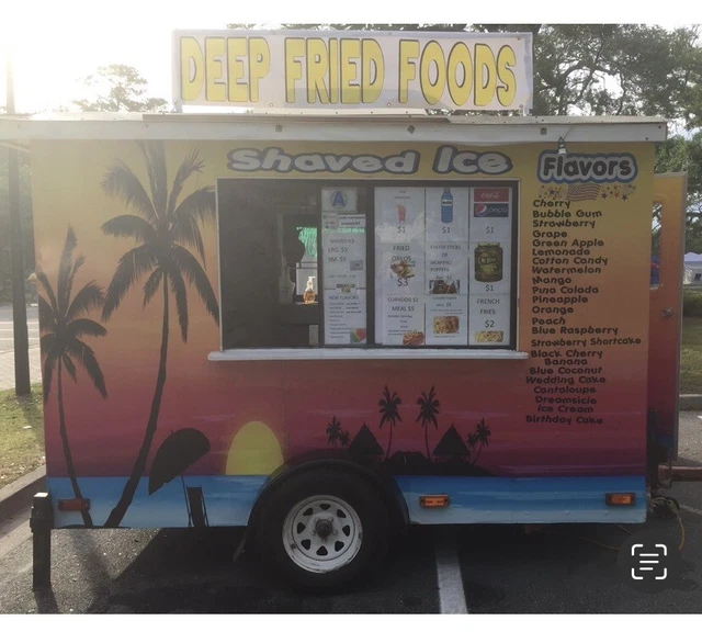 6 x 10 Shaved Ice / Snow Cone Concession Trailer - Equipped including supplies 6 x 10 Shaved Ice / Snow Cone Concession Trailer - Equipped including supplies