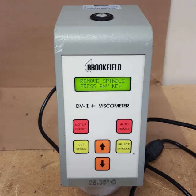 Brookfield DV-I + Viscometer Viscosity Meter RVDV-I+ Pwrs On - w/Power Cord USED