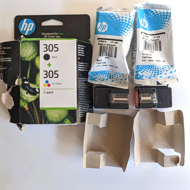 ORIGINAL HP 305 Black & Tri-Colour Ink Cartridge Combo Set — Genuine ...