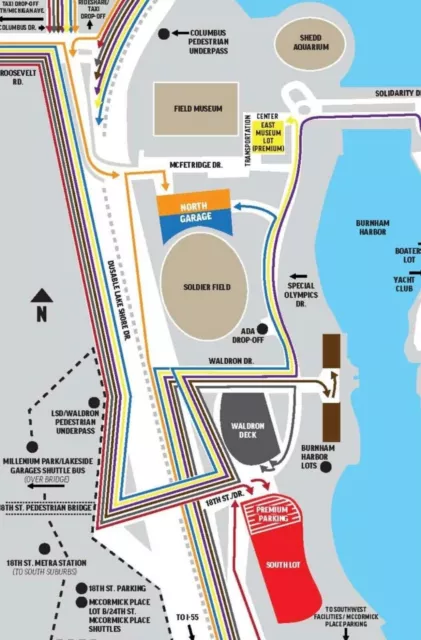 South Lot Parking Pass - Bears vs Carolina Panthers Thursday November 9th