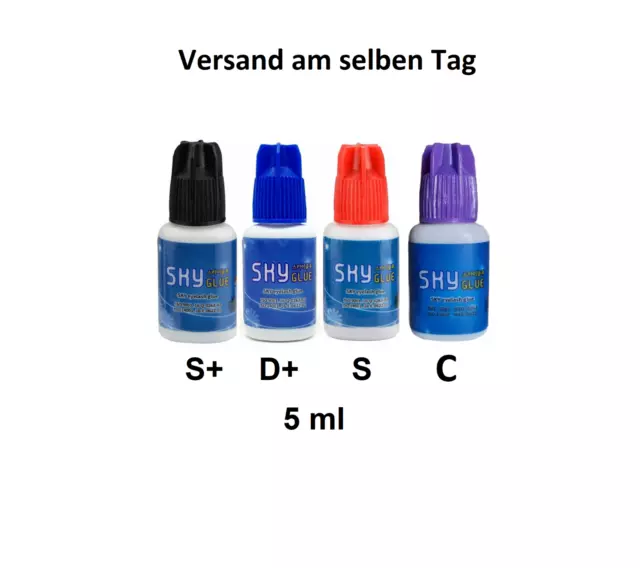 Pegamento para pestañas Sky Glue extensión de pestañas S+ S D+ Extension 5 ml 10 ml pegamento 2