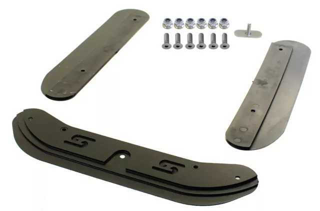 Senzo OTK (TonyKart) Chassis Protectors Black w/ Fixing Bolts Go Kart