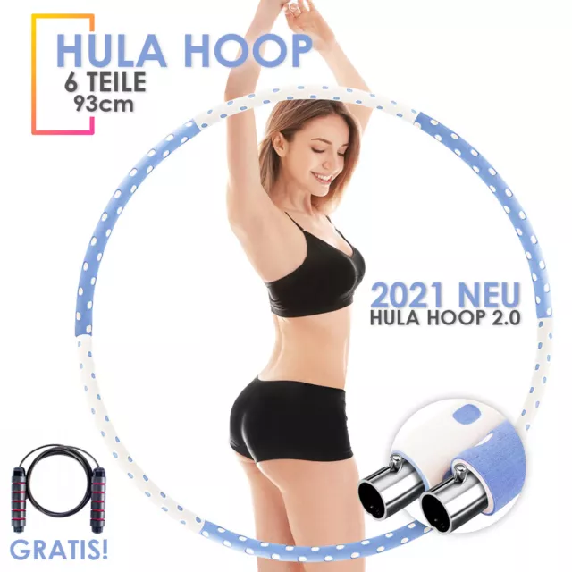 Hula Hoop Reifen Fitness Schaumstoff 0.9 - 2.5KG Bauchtrainer Fitnesstraining