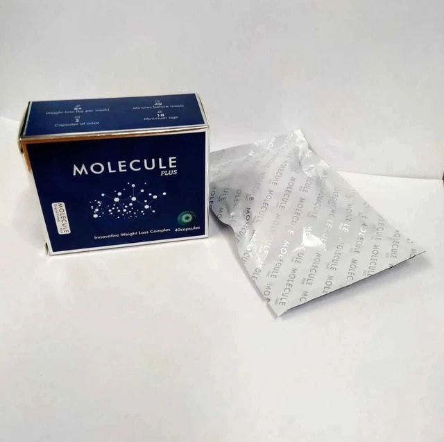MOLECULE PLUS Original. Pérdida de peso quemador de grasa natural fórmula 40 cápsulas