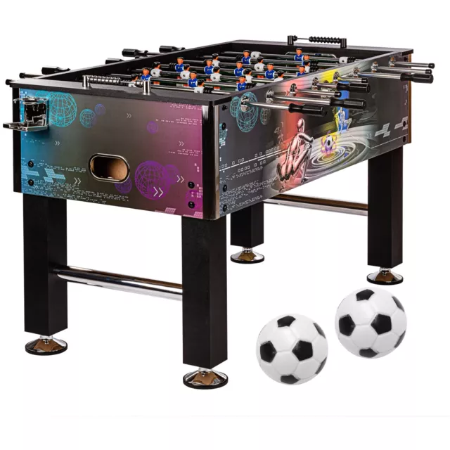 Profi Tischfußball Leeds Kicker Cyber Tischkicker Kickertisch Fussballtisch