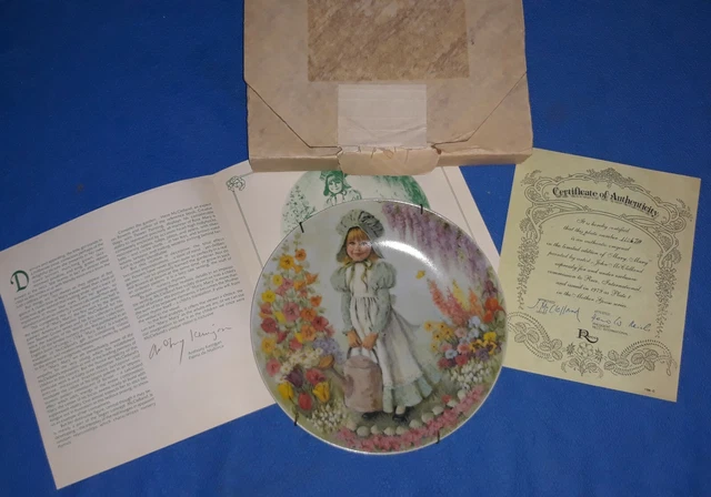 Set of 5 Bradford Knowles Classic Mother Goose Collector Plates MINT COND WCOA'S