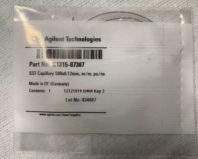 Agilent Technologies G1315-87307 SS Capillary 500 x 0.12mm M/M PS/NS