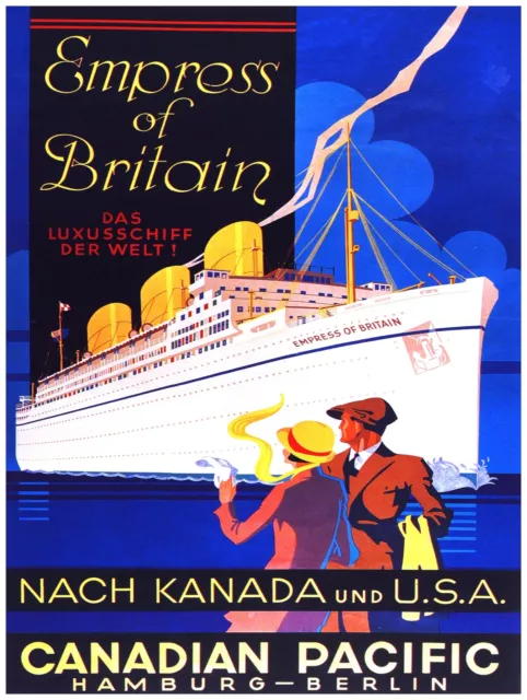 Decor Cruise Poster.Fine Graphic Art Design.Britain Ship.Home Shop Wall Art.692