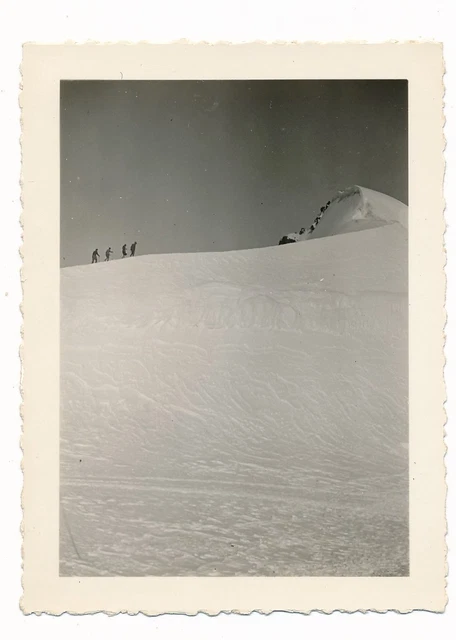 snapshot montage neige amateur famille argentique Photo