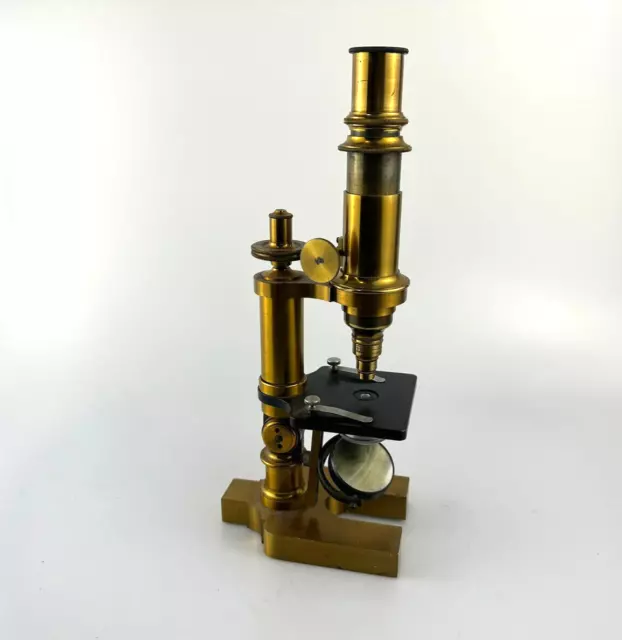 Altes Messing Mikroskop brass microscope antique Antik