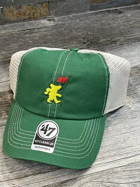 Grateful Dead Dancing Bear 47 Brand Masters Hat Green Trawler SnapBack