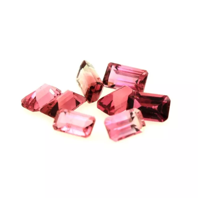 2.35 cts LOT DE 8 TOURMALINE ROSE . IF - VVS1 Brésil.