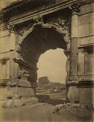 Arc de Titus Italia Italie Roma circa 1870 CDV vintage albumen Rome L 