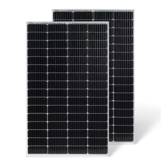 2x 160W Monokristallin 12V Solarmodul Photovoltaik Mono PV Solarpanel = 320 Watt