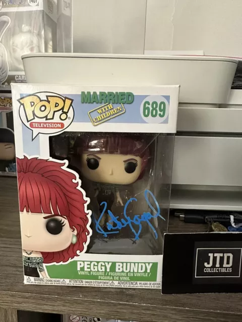 Katey Sagal SIGNED Funko POP Married With Children Peggy Bundy ACOA