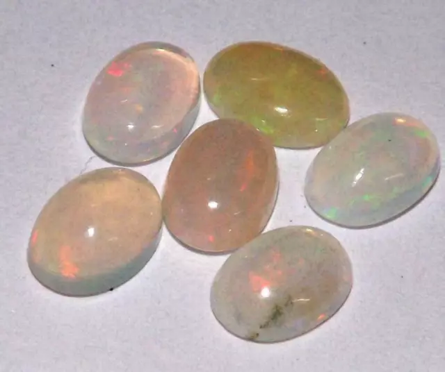 Adorables opales naturelles d'Ethiopie - 2,40 carats . Lot de 6