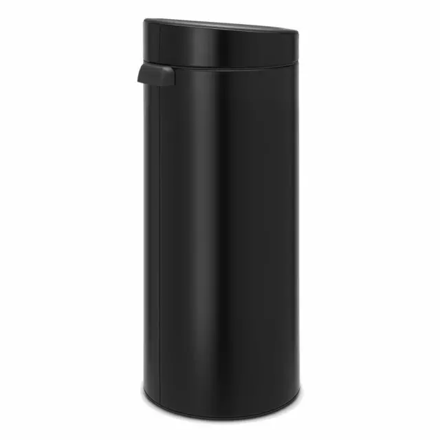 Brabantia Touch Bin Mülleimer Abfalleimer Papierkorb in Matt Black 30 L 115301