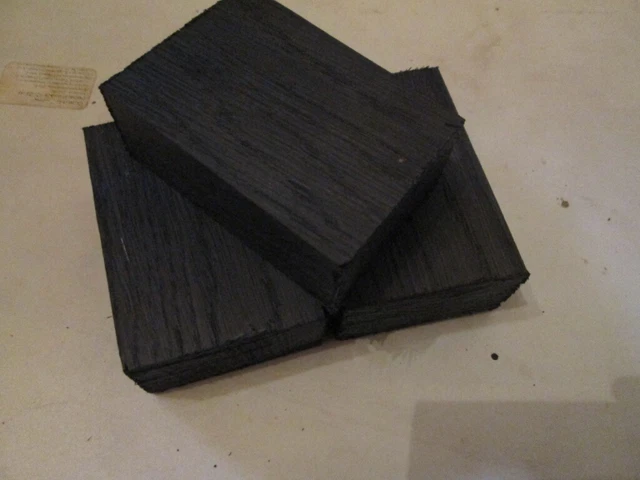3pcs.lot Bog Oak morta wood(80x30x55mm) Woodturning/ knife block  E40
