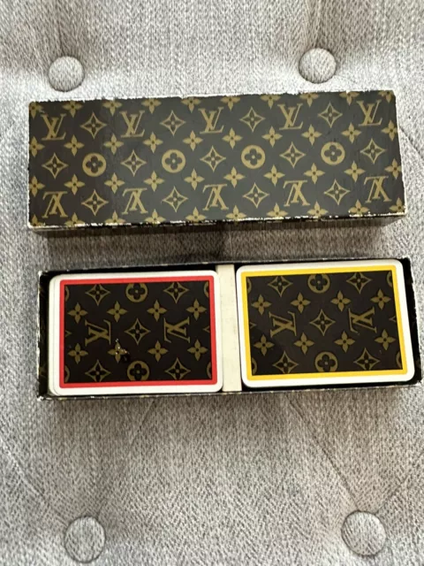 RARE Vintage LOUIS VUITTON Monogram Poker Bridge Playing Cards