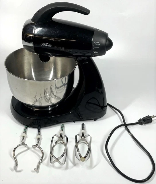 SUNBEAM MIXMASTER HERITAGE Series Model 2353 Black Stand Mixer w/ Bowl