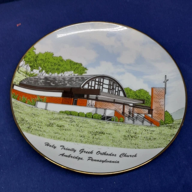 VINTAGE 1979 COLLECTOR'S Plate Holy Trinity Greek Orthodox Church