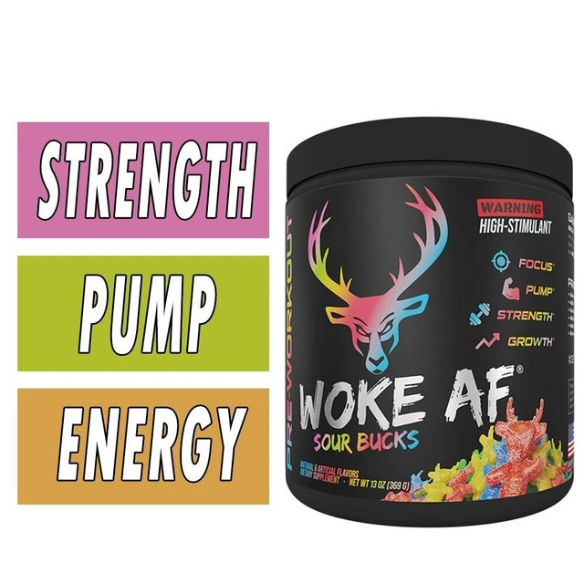 BUCKED UP WOKE AF High STIM PreWorkout 30 Servings Pick Flavor 39.97