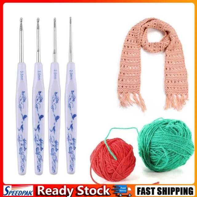 9pcs Blunt Needles Soft Handle 2-6mm DIY Craft Porcelain Imitation Knitting Tool