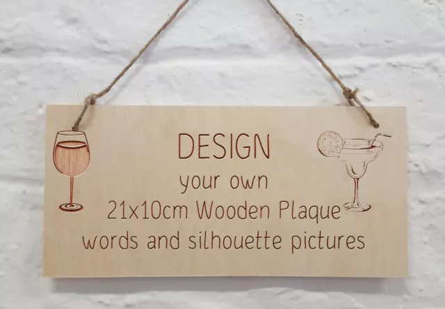 Bespoke Custom Wooden Sign Plaque Wall Door Hanging Wedding Gift Personalised