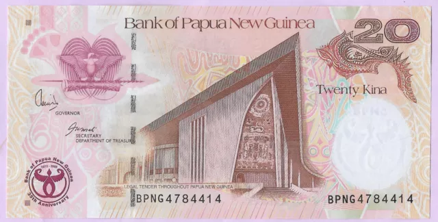 20 Kina PAPOUASIE NOUVELLE GUINEE 2008, P-36a, UNC, Commémo 35 Ans Banque PNG