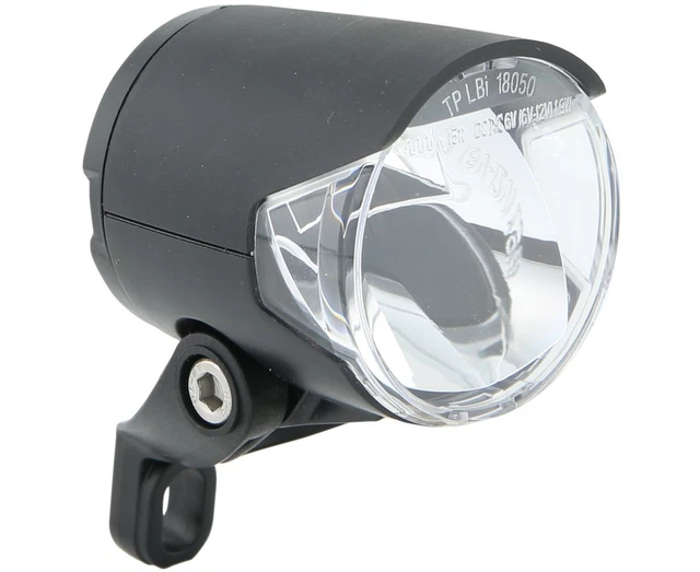 Phares De Vélo LED Spanninga Axendo 40 Lux - Noirs, Pour Dynamo