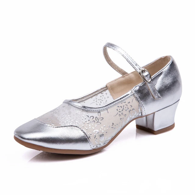 Women Buckle Soft Sole Latin Dance Durable Ballroom Sexy Sole Salsa Tango Shoes