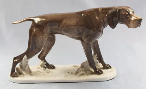 Pointer Figur Rosenthal Hundefigur hund jadghund fritz diller porzellan